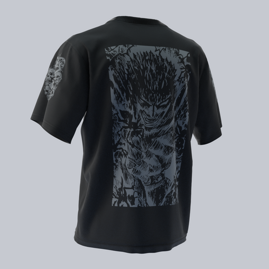 Berserk Guts Grey Oversize Tshirt