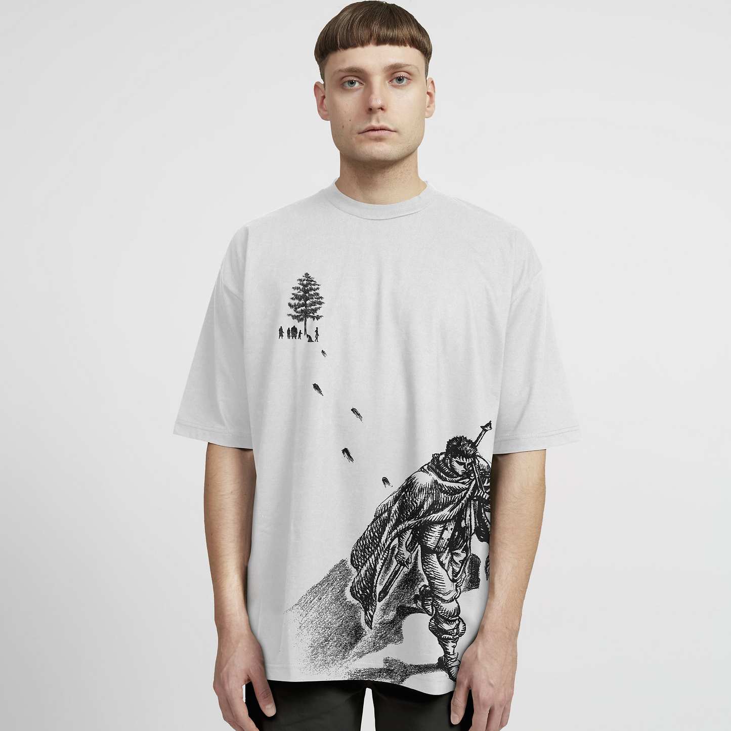 Guts Leaving Hawk Oversize Tshirt