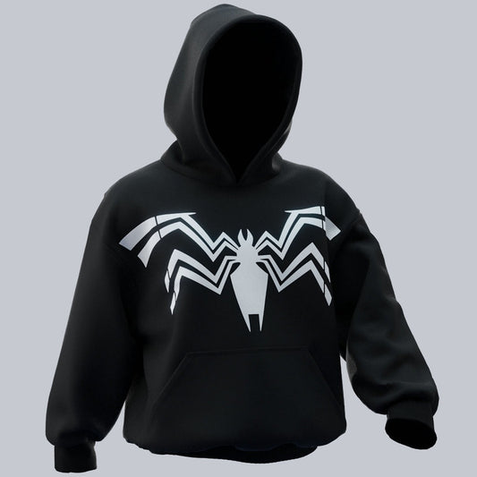 Spiderman Black Suit Oversize Hoodie