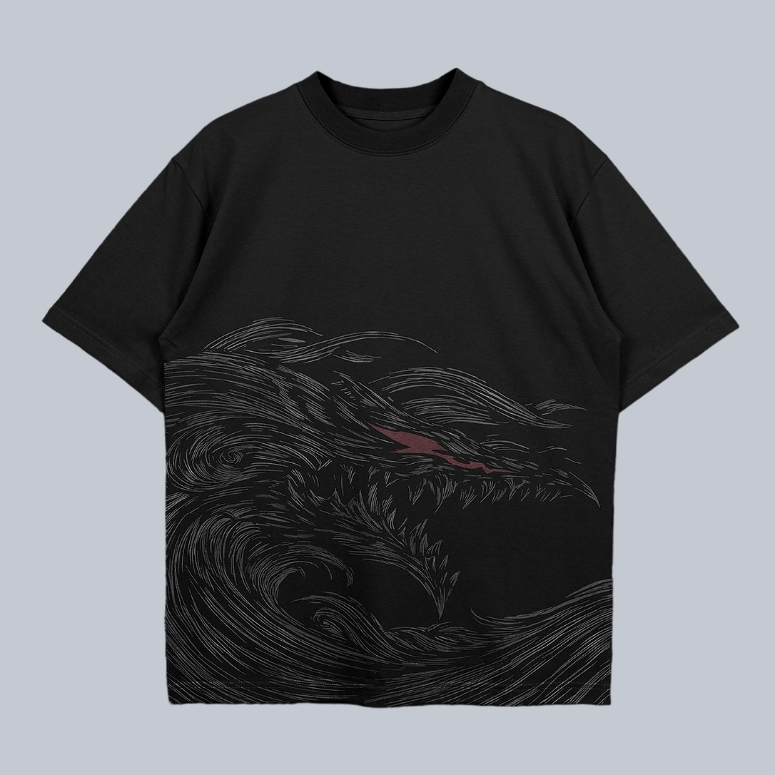 Berserk Wave Oversize Anime Tshirt